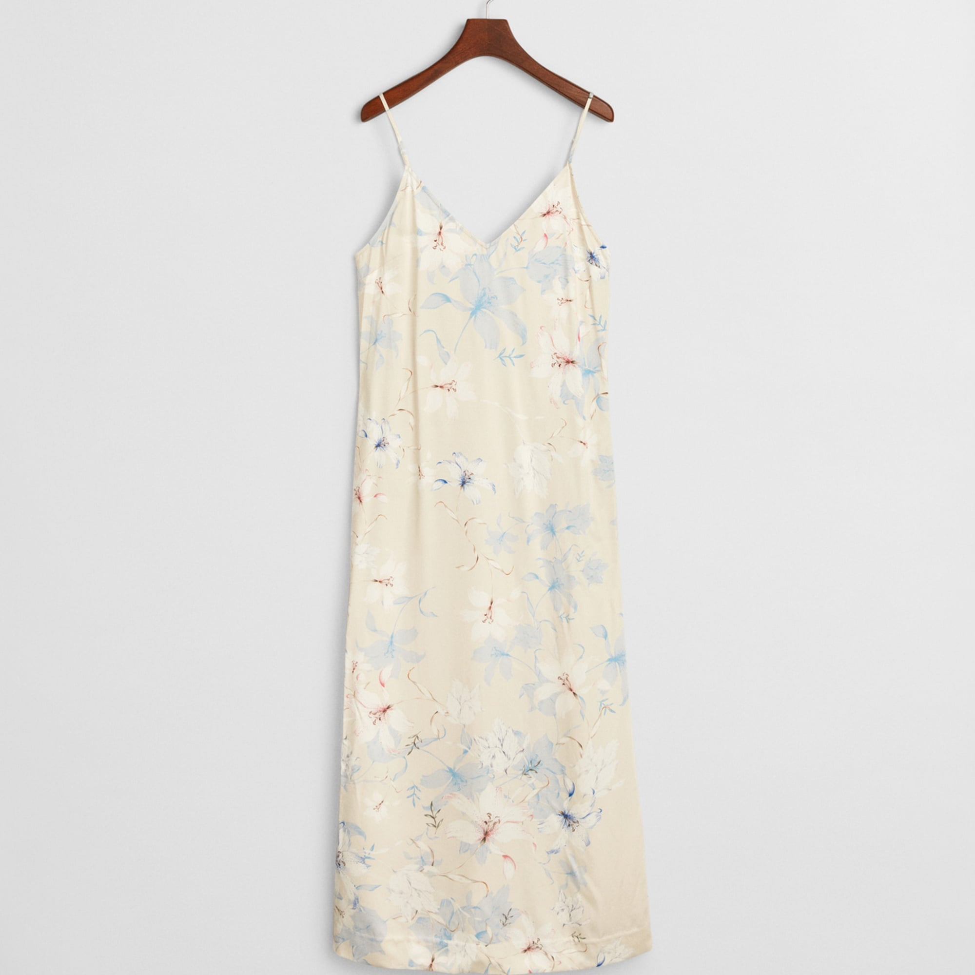 GANT Kadın Pembe Regular Fit V Yaka Desenli Elbise