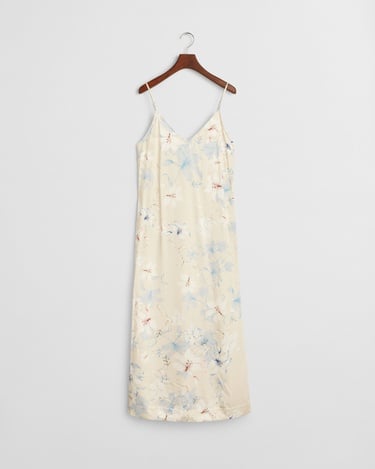  GANT Kadın Pembe Regular Fit V Yaka Desenli Elbise