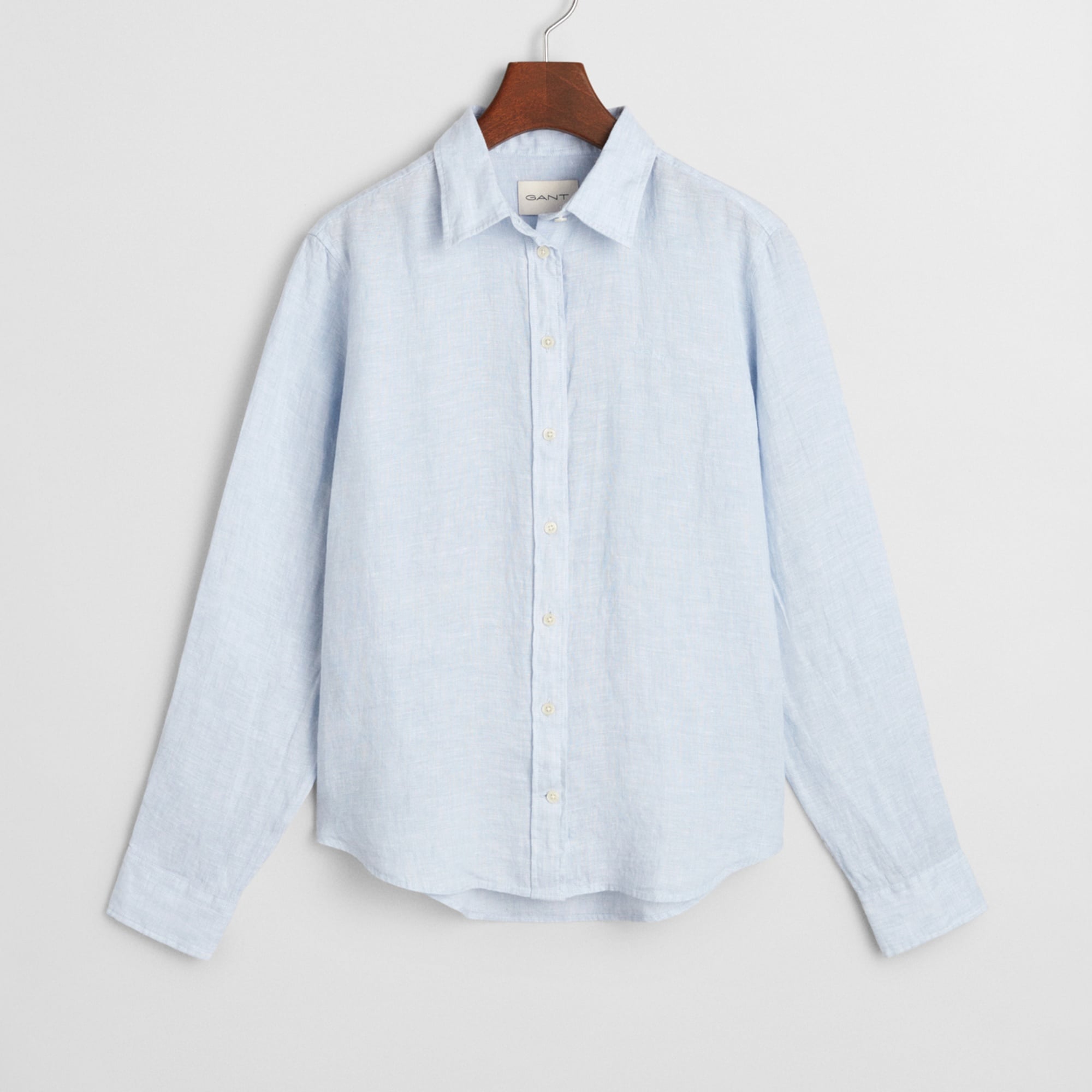 GANT Kadın Mavi Regular Fit Klasik Yaka Gömlek