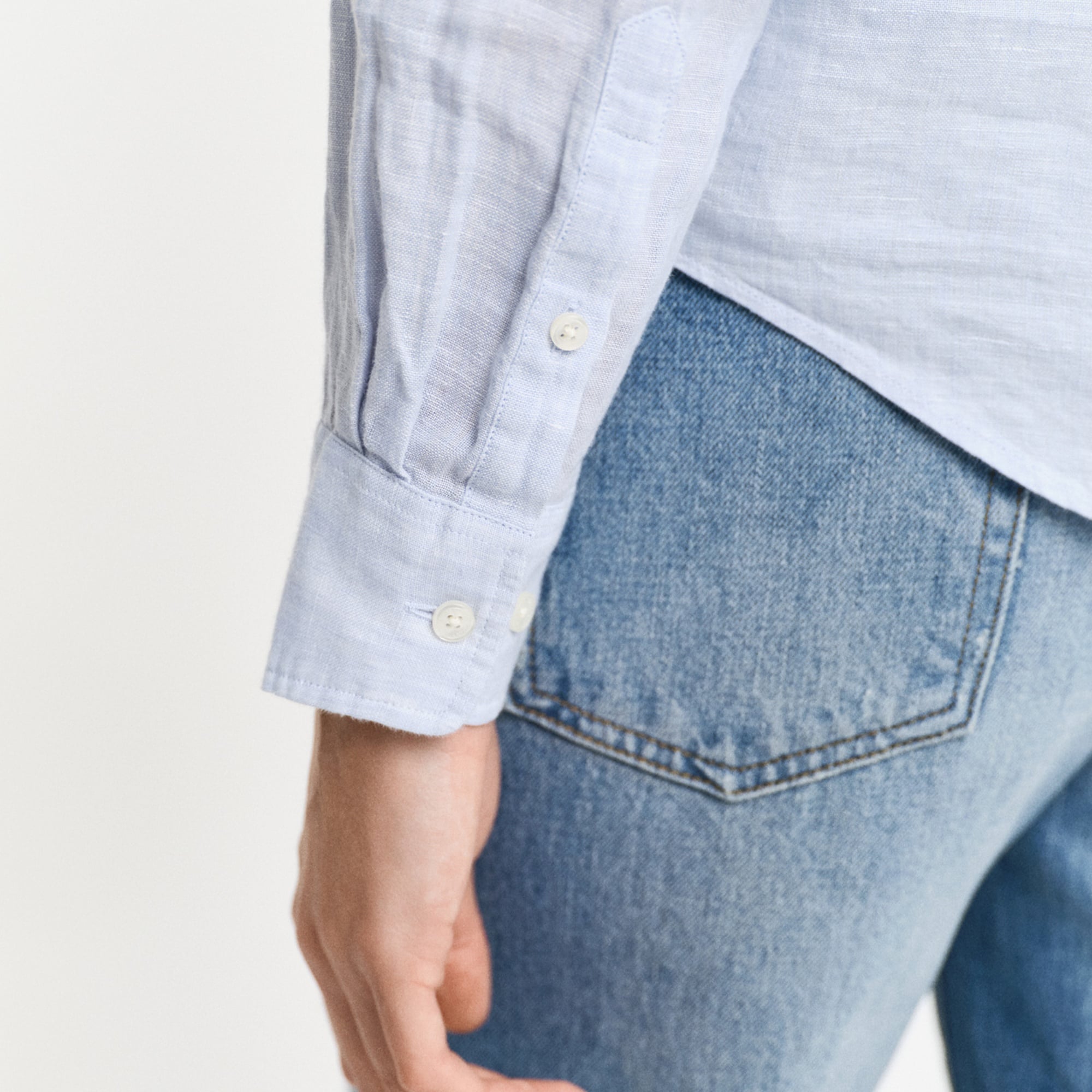 GANT Kadın Mavi Regular Fit Klasik Yaka Gömlek