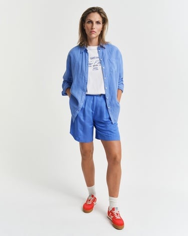  GANT Kadın Mavi Relaxed Fit Şort