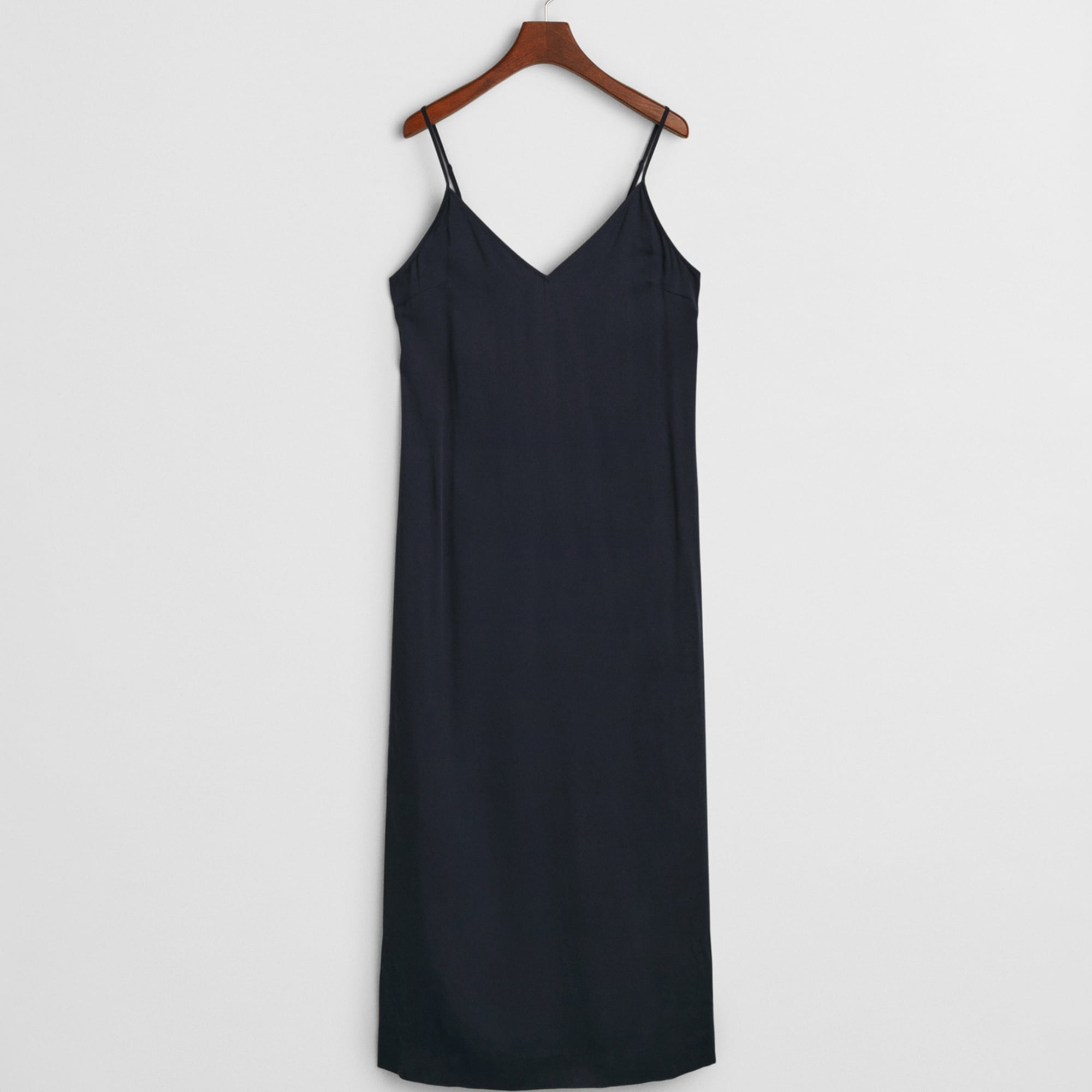 GANT Kadın Lacivert Regular Fit V Yaka Elbise