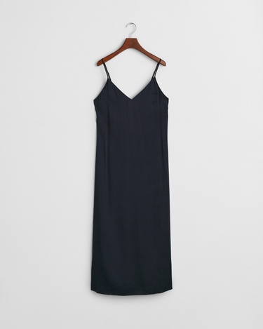  GANT Kadın Lacivert Regular Fit V Yaka Elbise