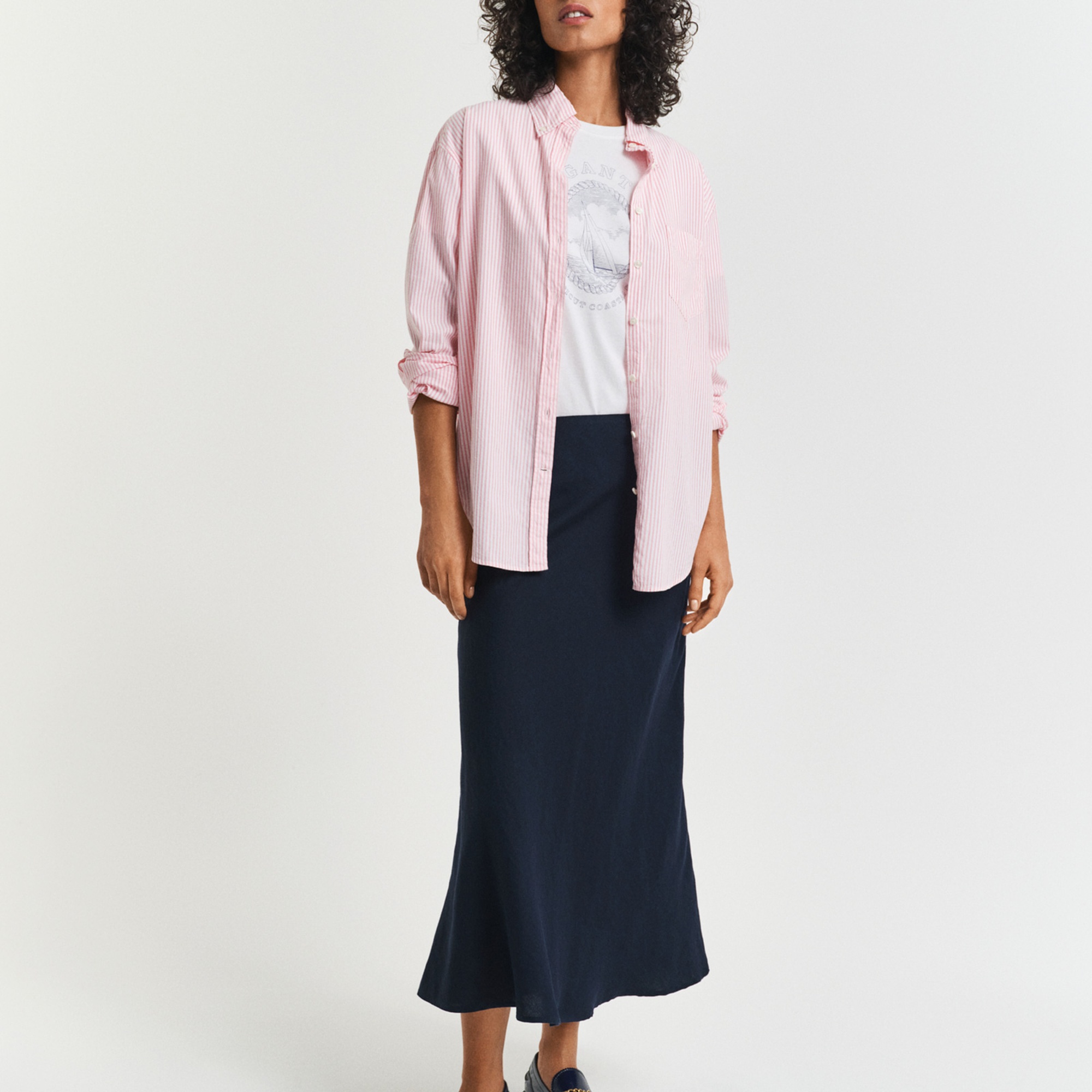 GANT Kadın Lacivert Regular Fit Etek