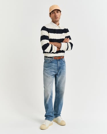  GANT Erkek Mavi Straight Fit Pantolon
