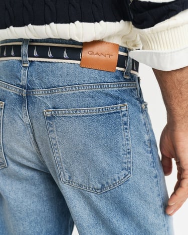  GANT Erkek Mavi Straight Fit Pantolon