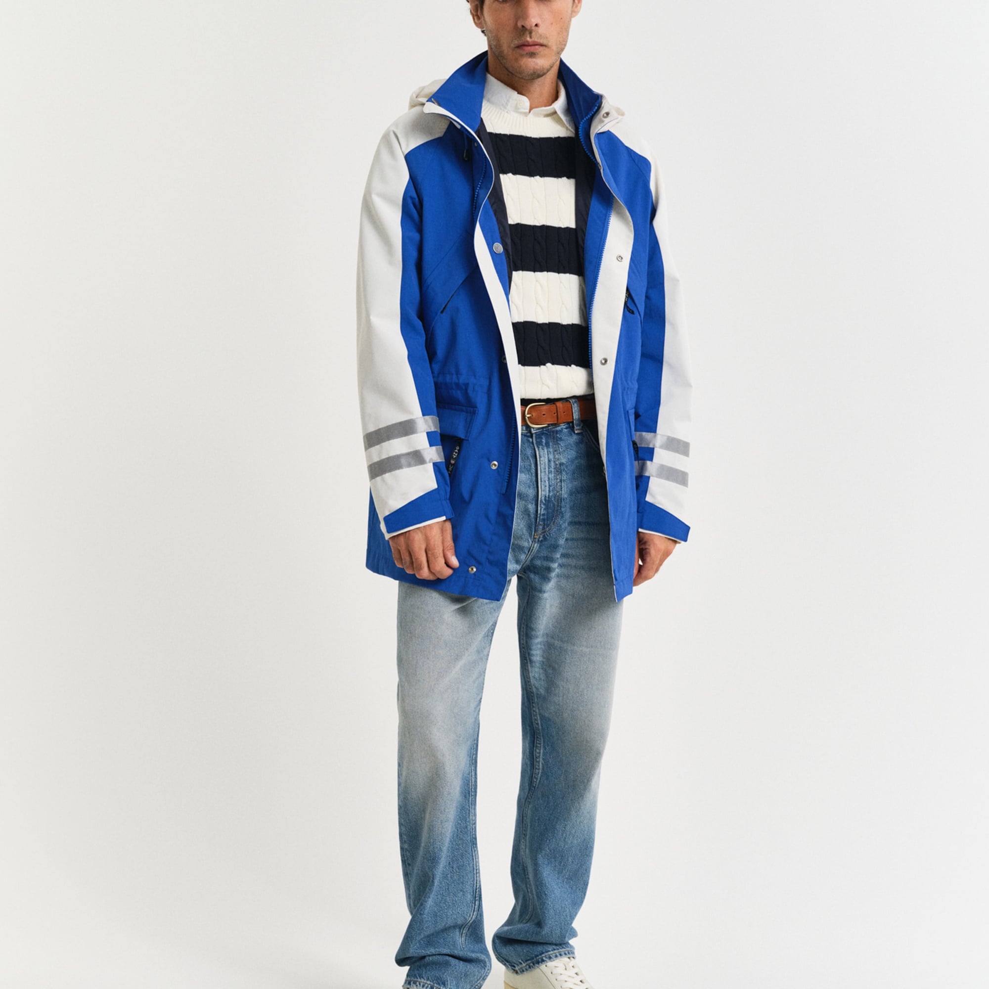 GANT Erkek Mavi Straight Fit Pantolon