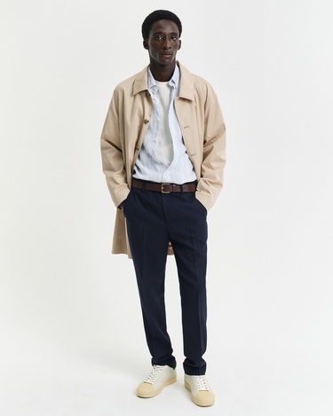  GANT Erkek Mavi Regular Fit Düğmeli Yaka Çizgili Gömlek