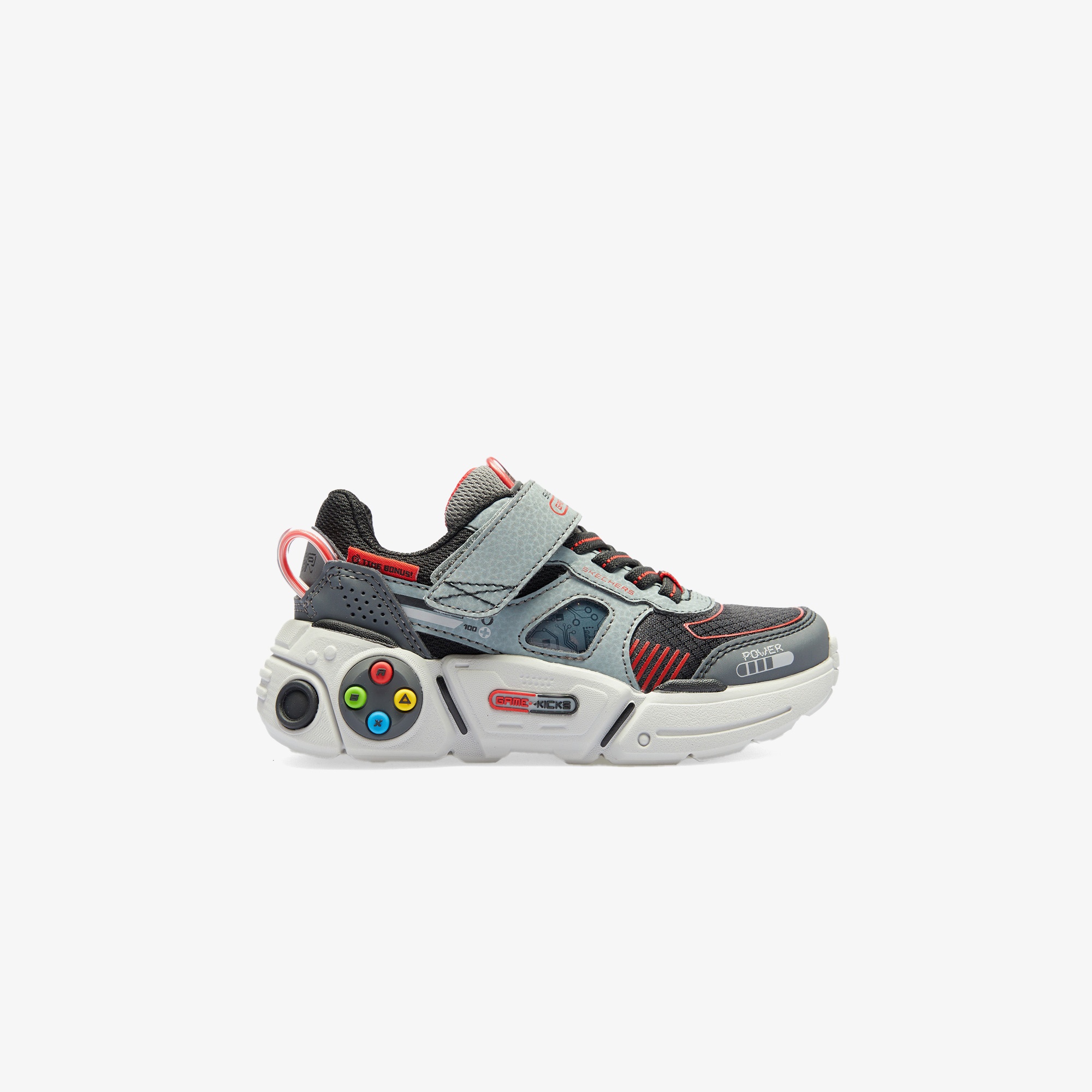 Skechers Game Kicks Gametronix 2.0 Çocuk Gri Spor Ayakkabı