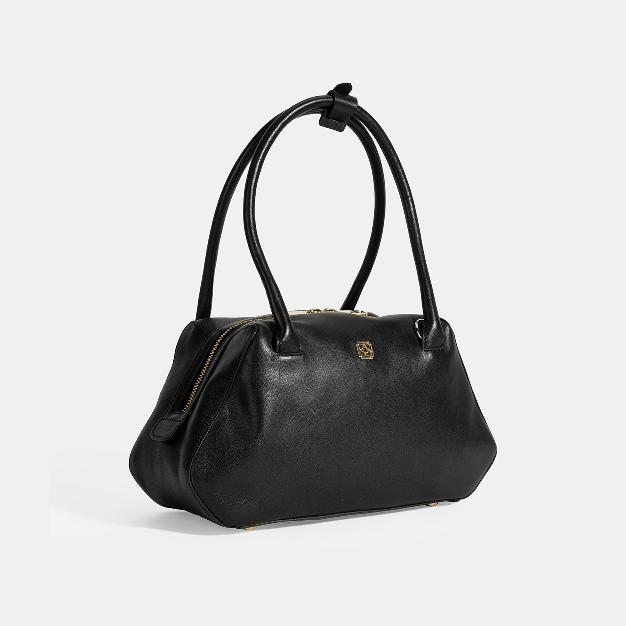 Afsoon Siyah Kadın Deri Omuz Çantası