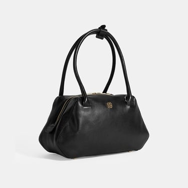  Afsoon Siyah Kadın Deri Omuz Çantası