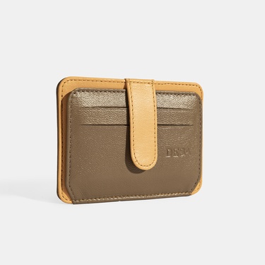  Kadın Kahve Deri Kartlık