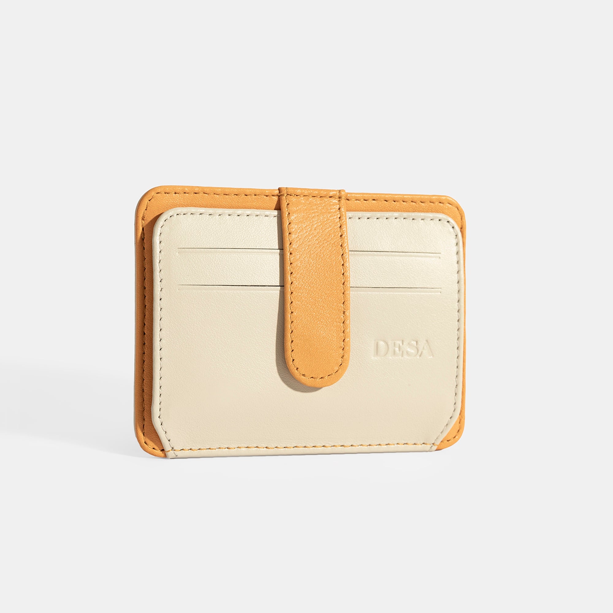 Kadın Turuncu Deri Kartlık