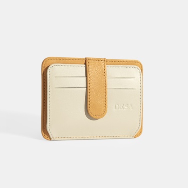  Kadın Turuncu Deri Kartlık