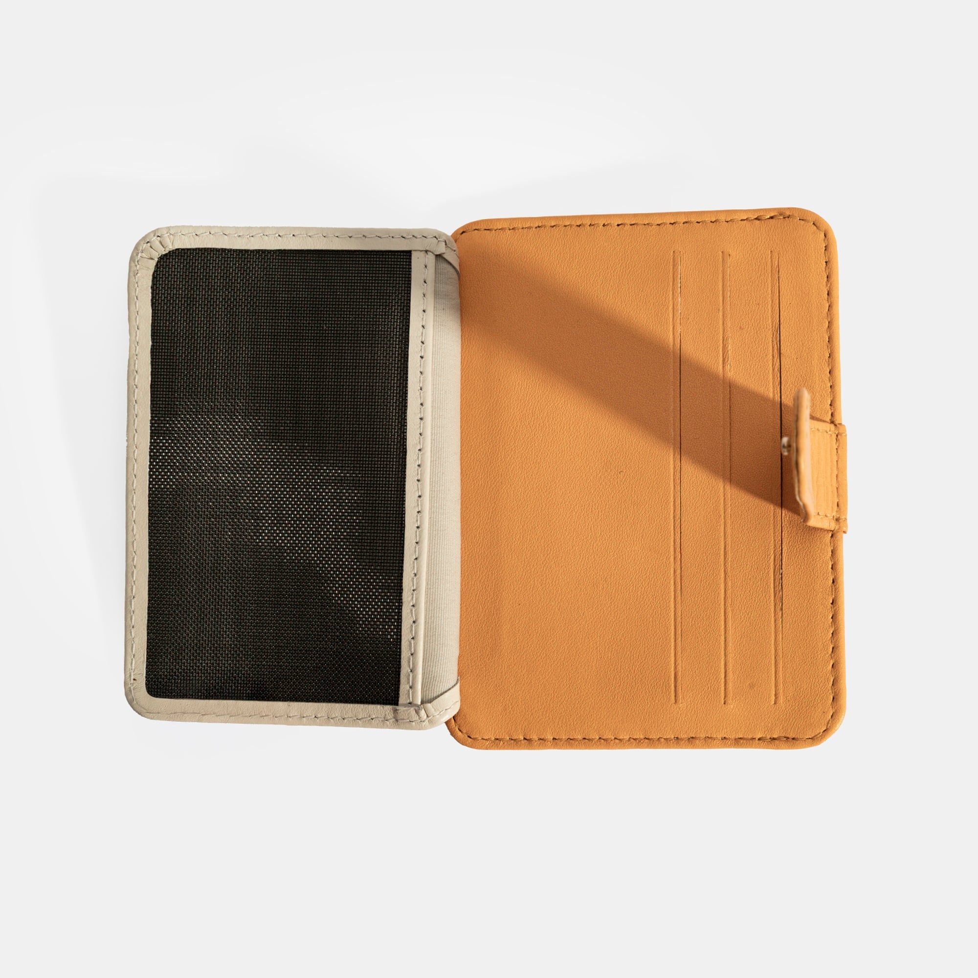 Kadın Turuncu Deri Kartlık