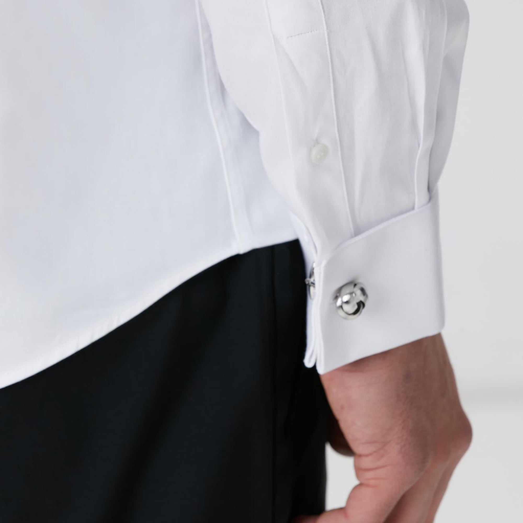 Network Erkek Beyaz Smokin Gömlek