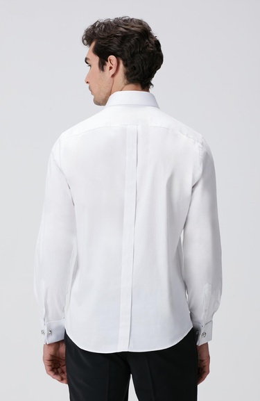  Network Erkek Beyaz Smokin Gömlek