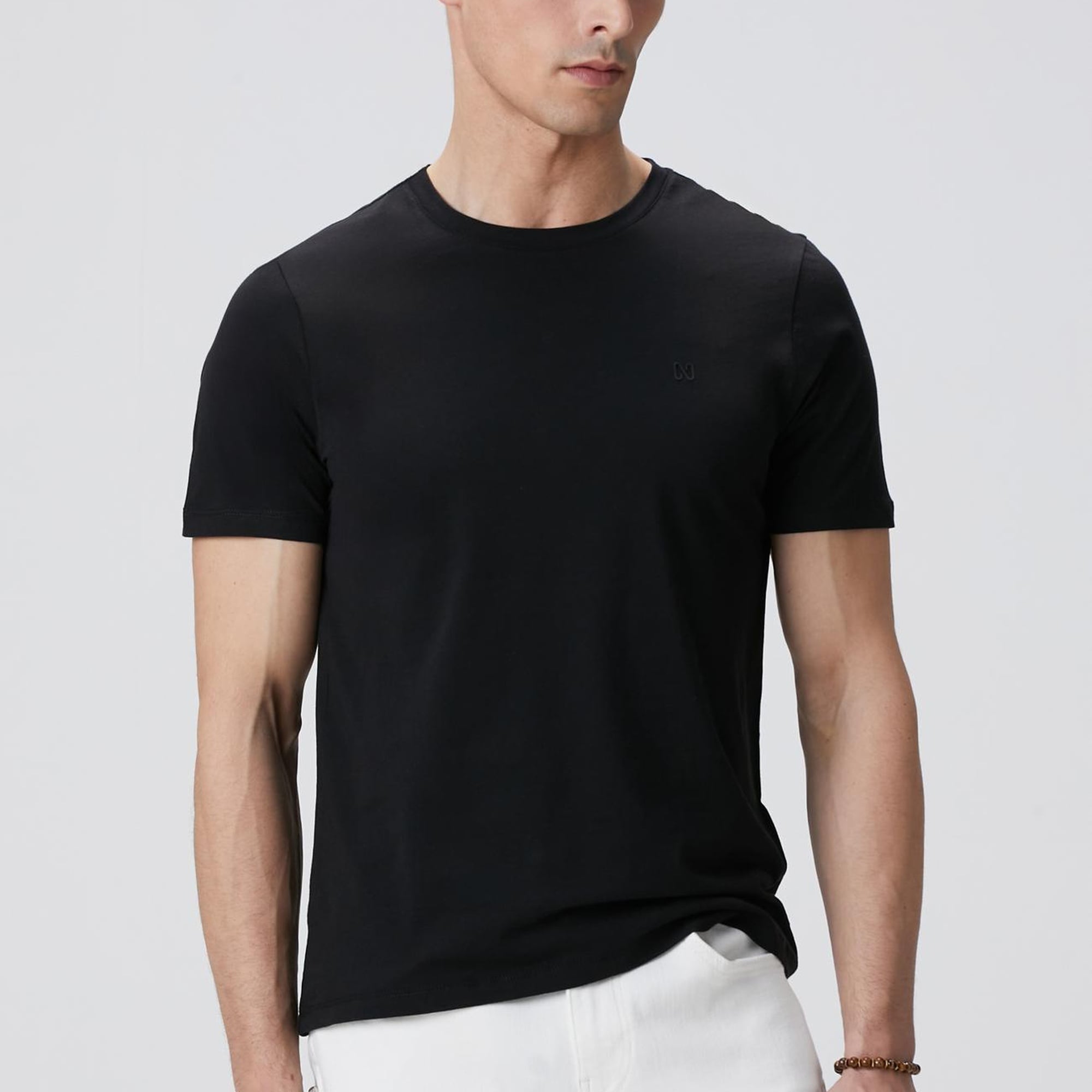 Network Erkek Siyah T-shirt