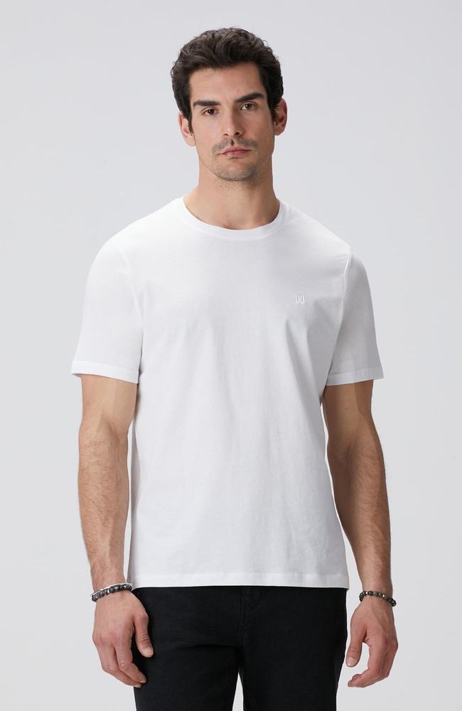  Network Erkek Beyaz Basic T-shirt