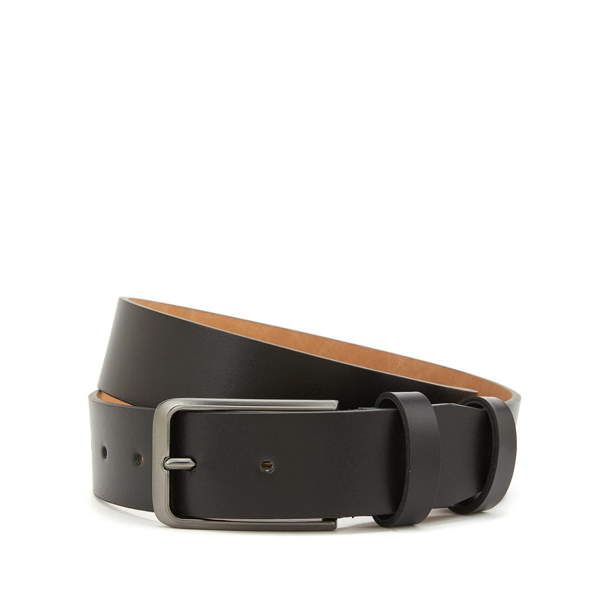 Network Erkek Siyah Deri Kemer