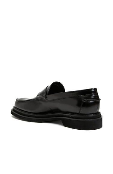  Network Erkek Siyah Erkek Deri Loafer