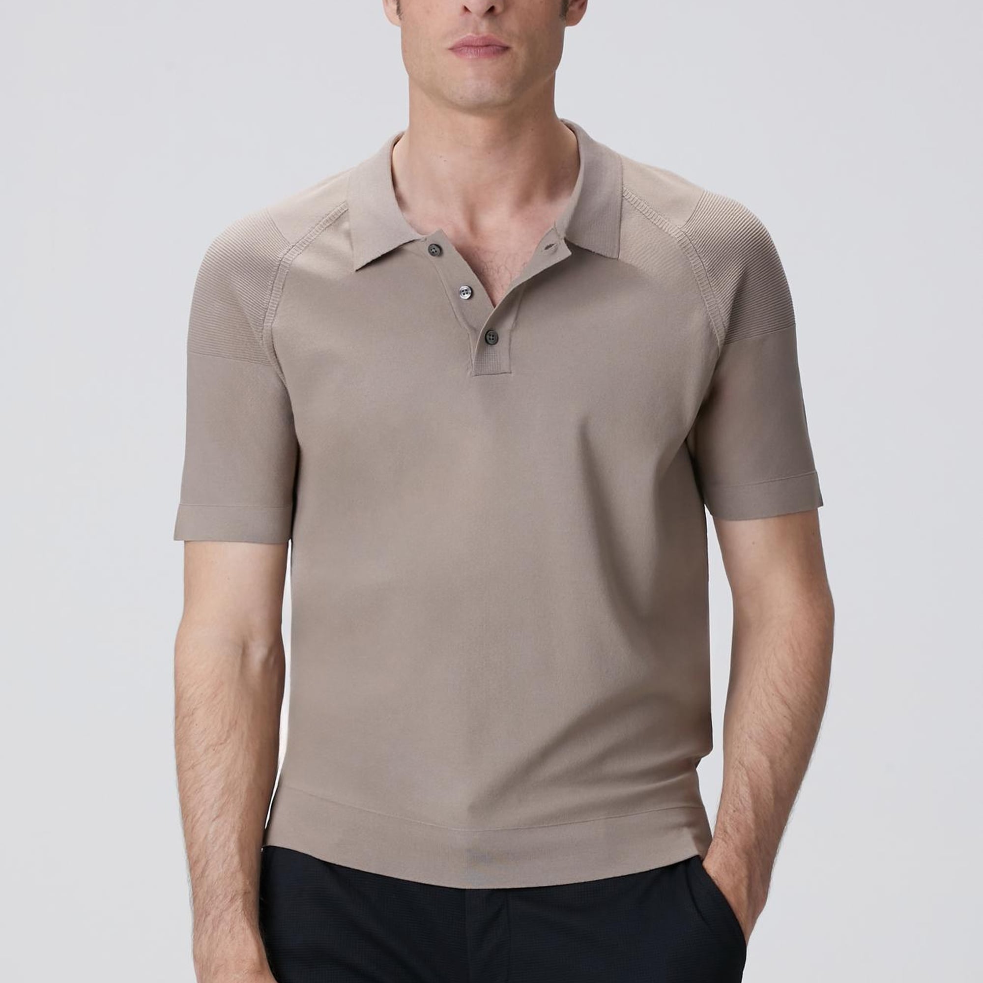 Network Erkek Vizon Polo Yaka Triko