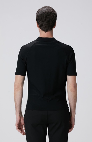  Network Erkek Siyah Polo Yaka Triko