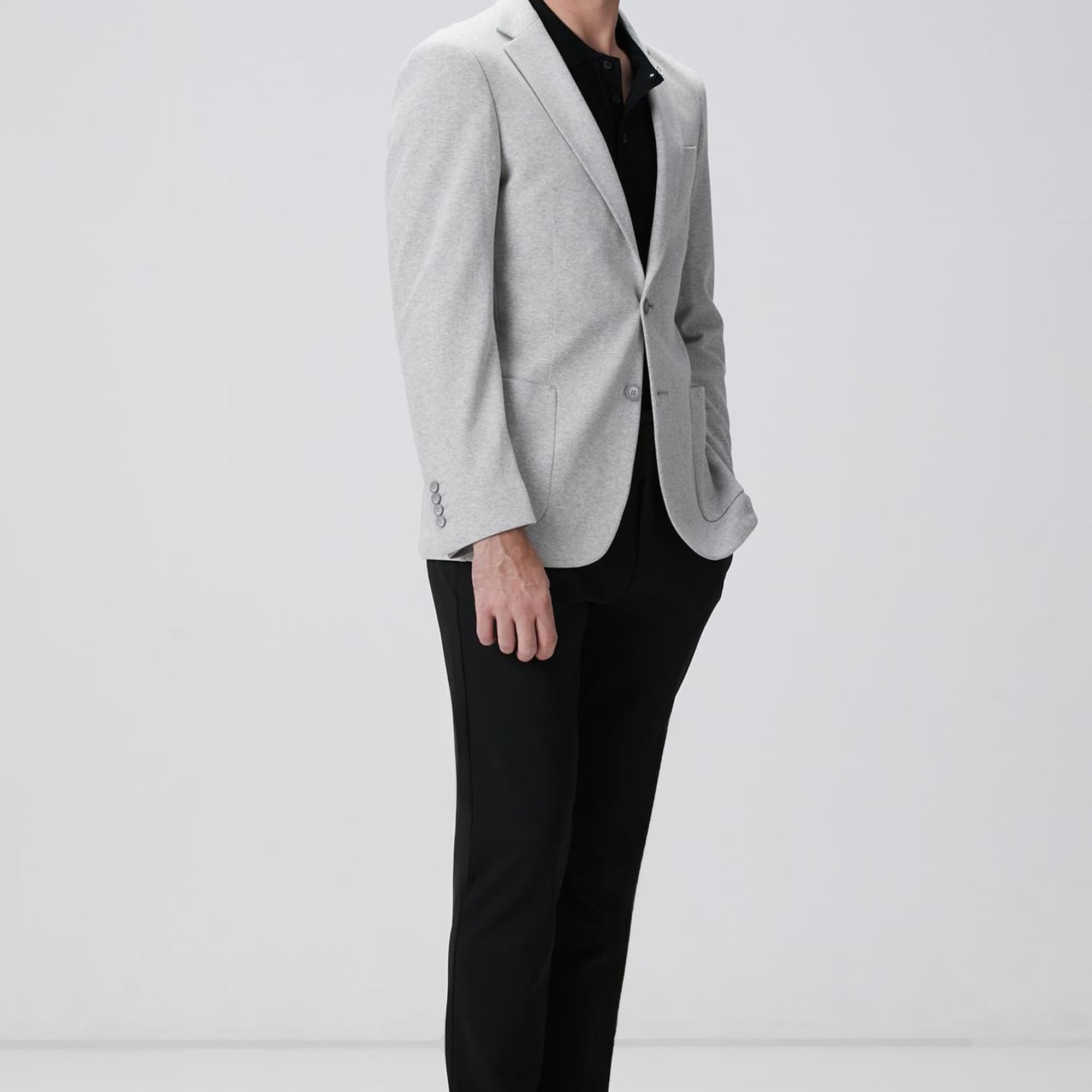 Network Erkek Siyah Polo Yaka Triko