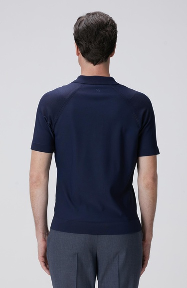  Network Erkek Lacivert Polo Yaka Triko
