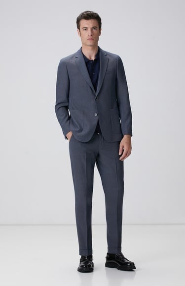  Network Erkek Lacivert Polo Yaka Triko