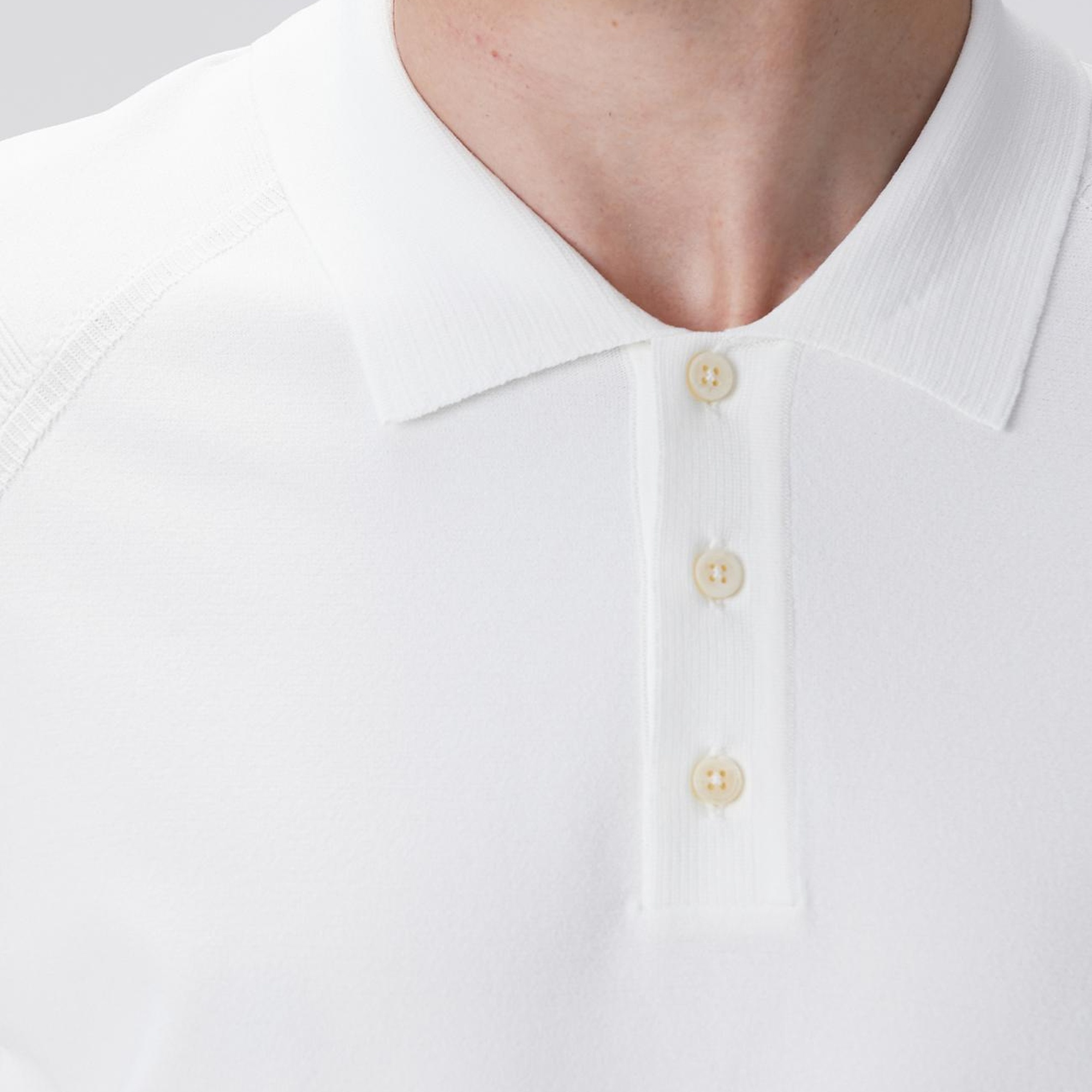 Network Erkek Kırık Beyaz Polo Yaka Triko