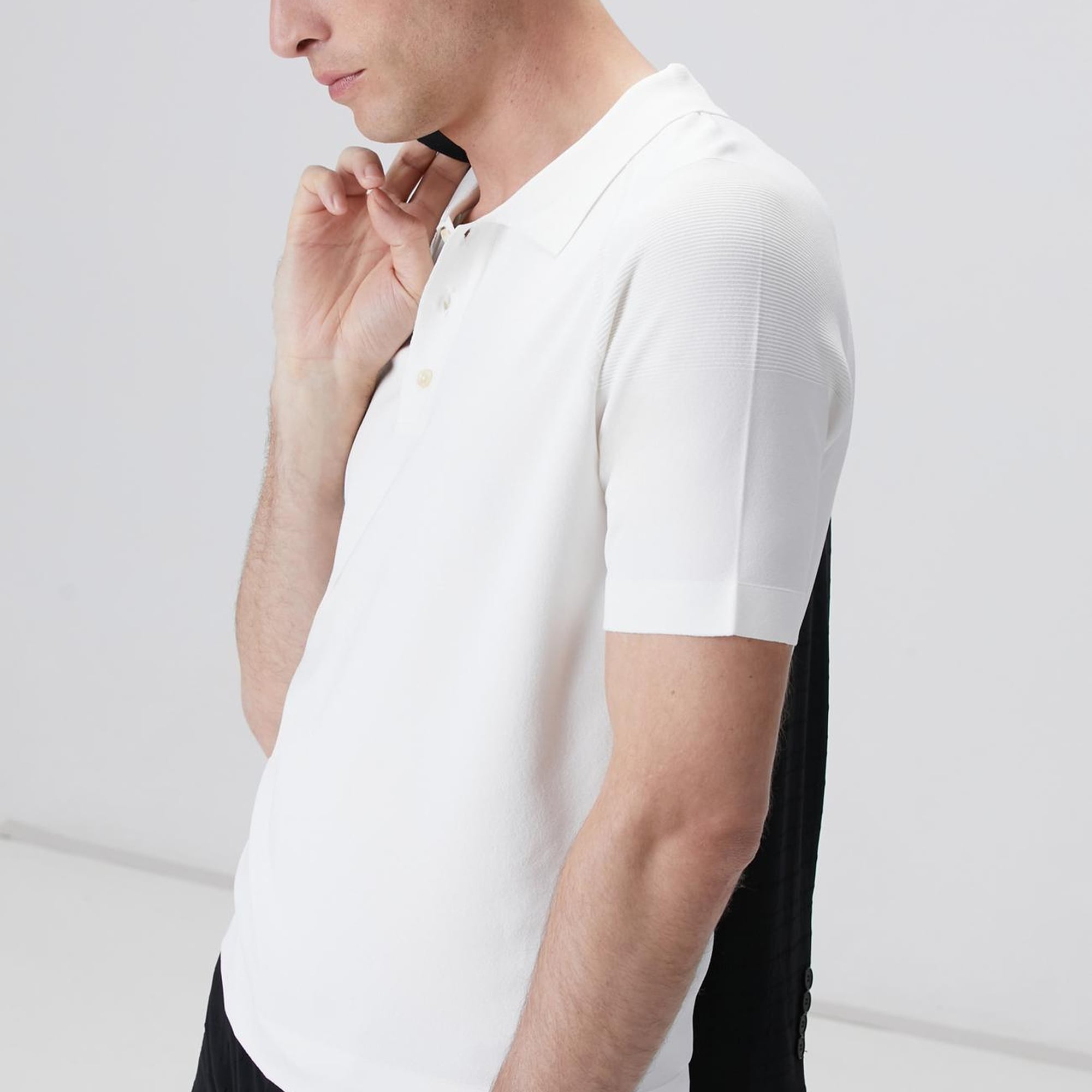Network Erkek Kırık Beyaz Polo Yaka Triko