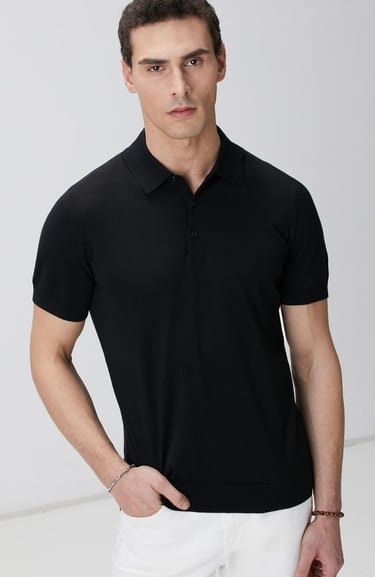  Network Erkek Siyah Triko Kazak