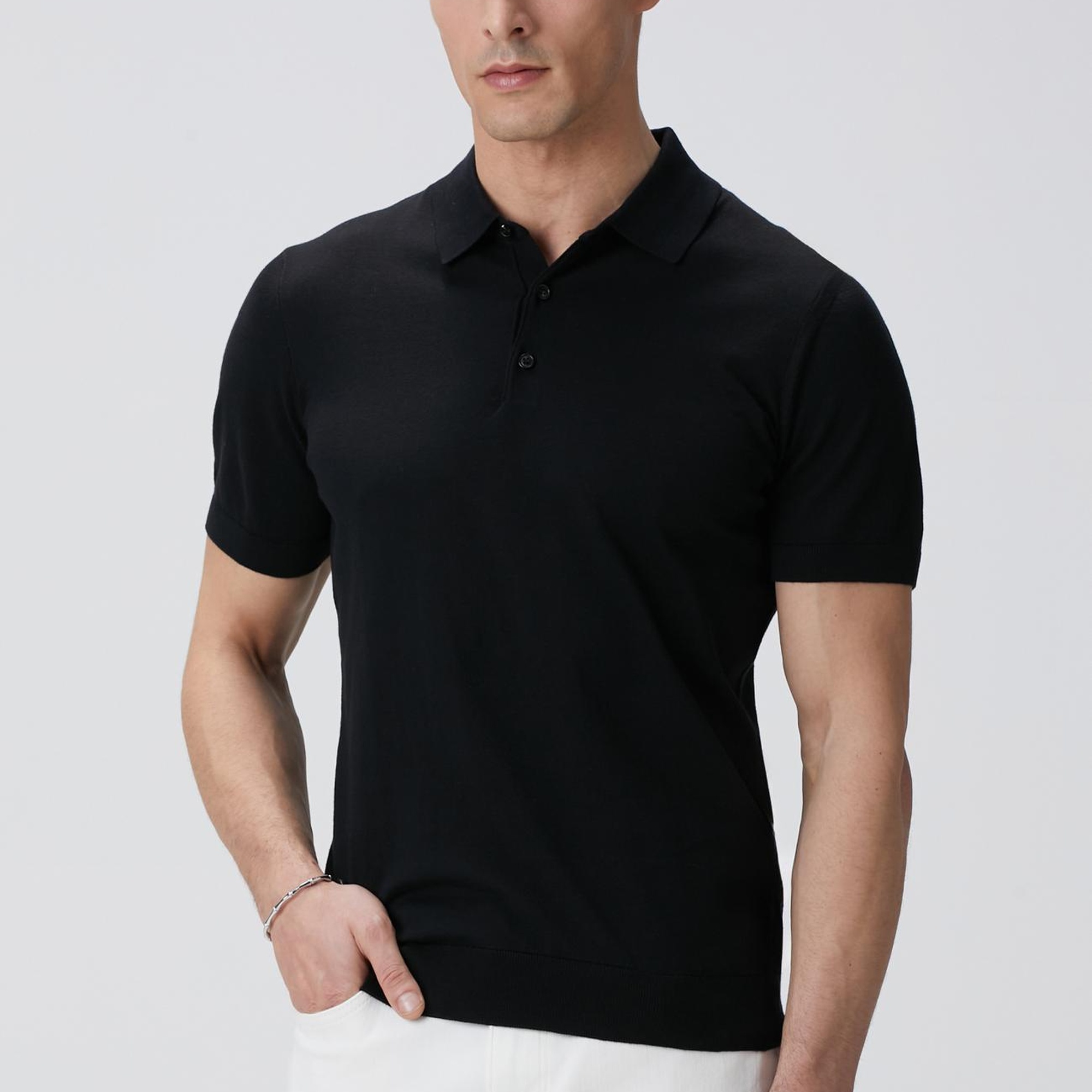 Network Erkek Siyah Triko Kazak