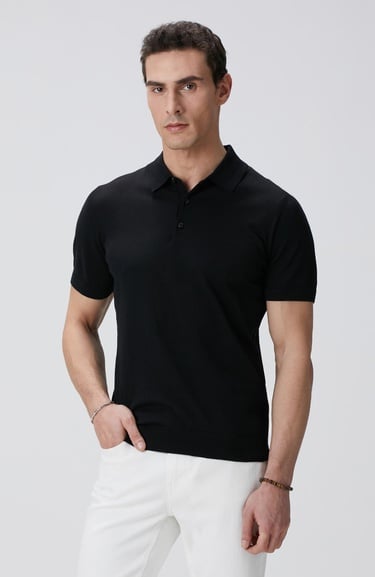  Network Erkek Siyah Triko Kazak