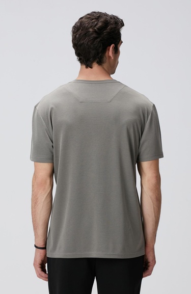  Network Erkek Haki Basic T-shirt