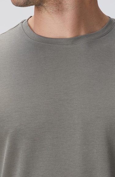  Network Erkek Haki Basic T-shirt