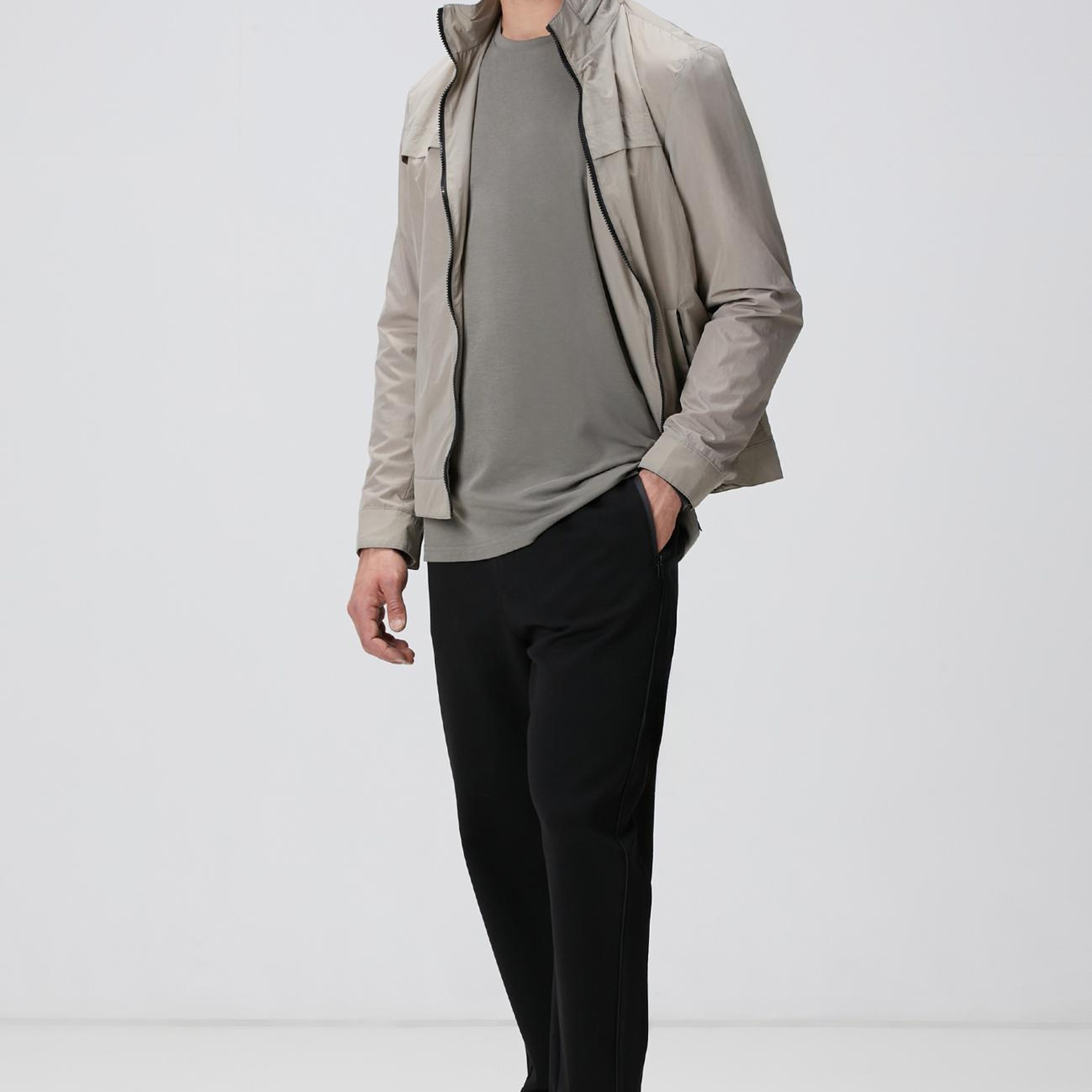 Network Erkek Haki Basic T-shirt