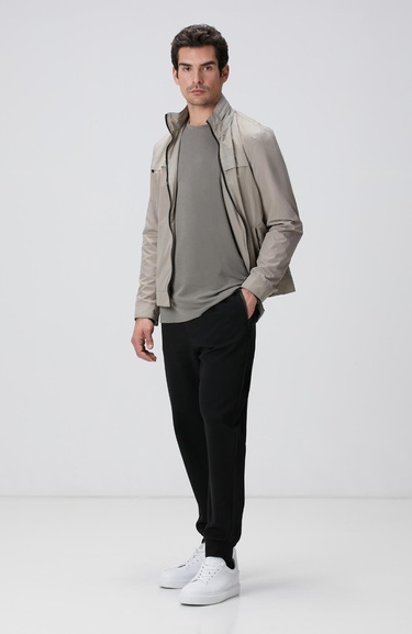  Network Erkek Haki Basic T-shirt