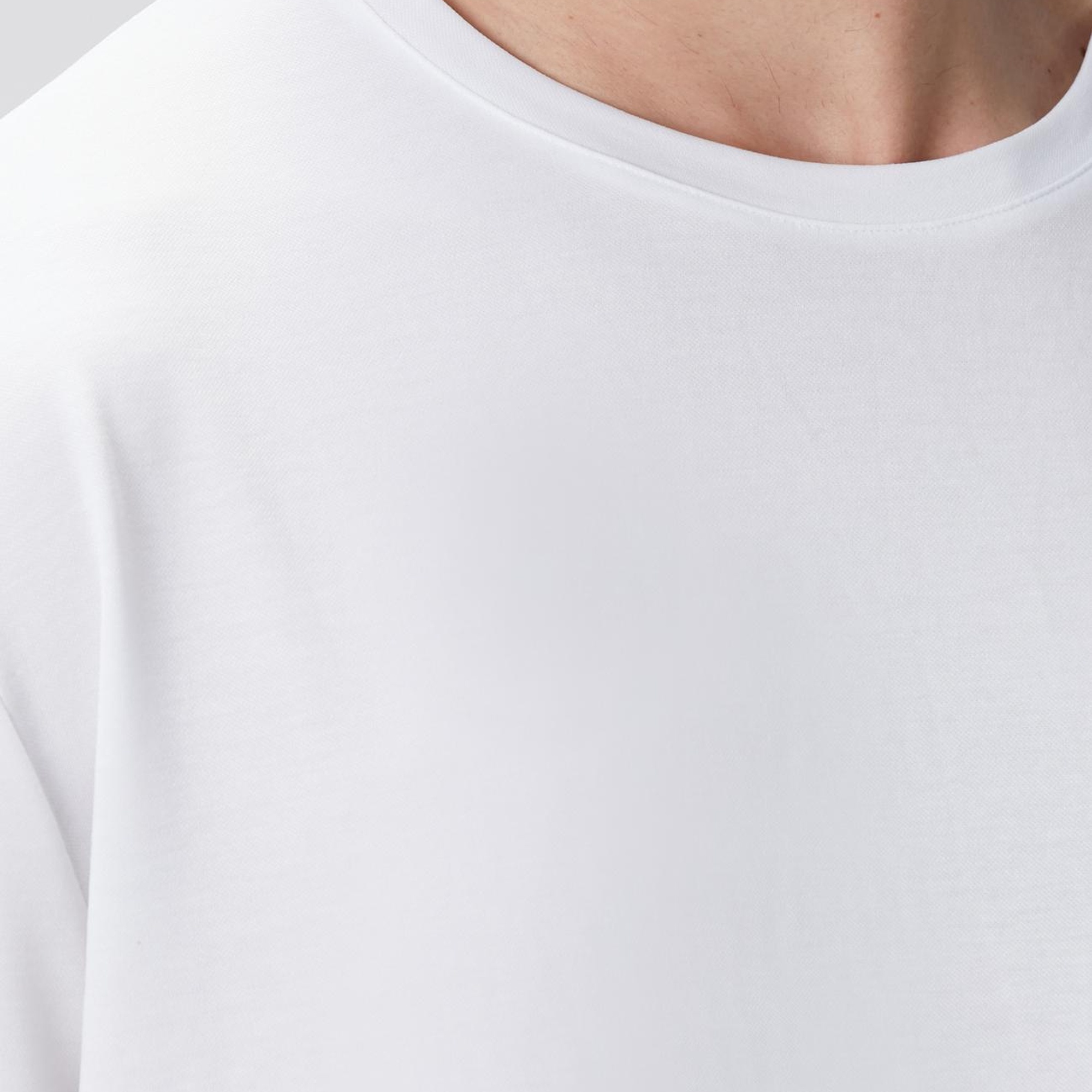 Network Erkek Beyaz Basic T-shirt