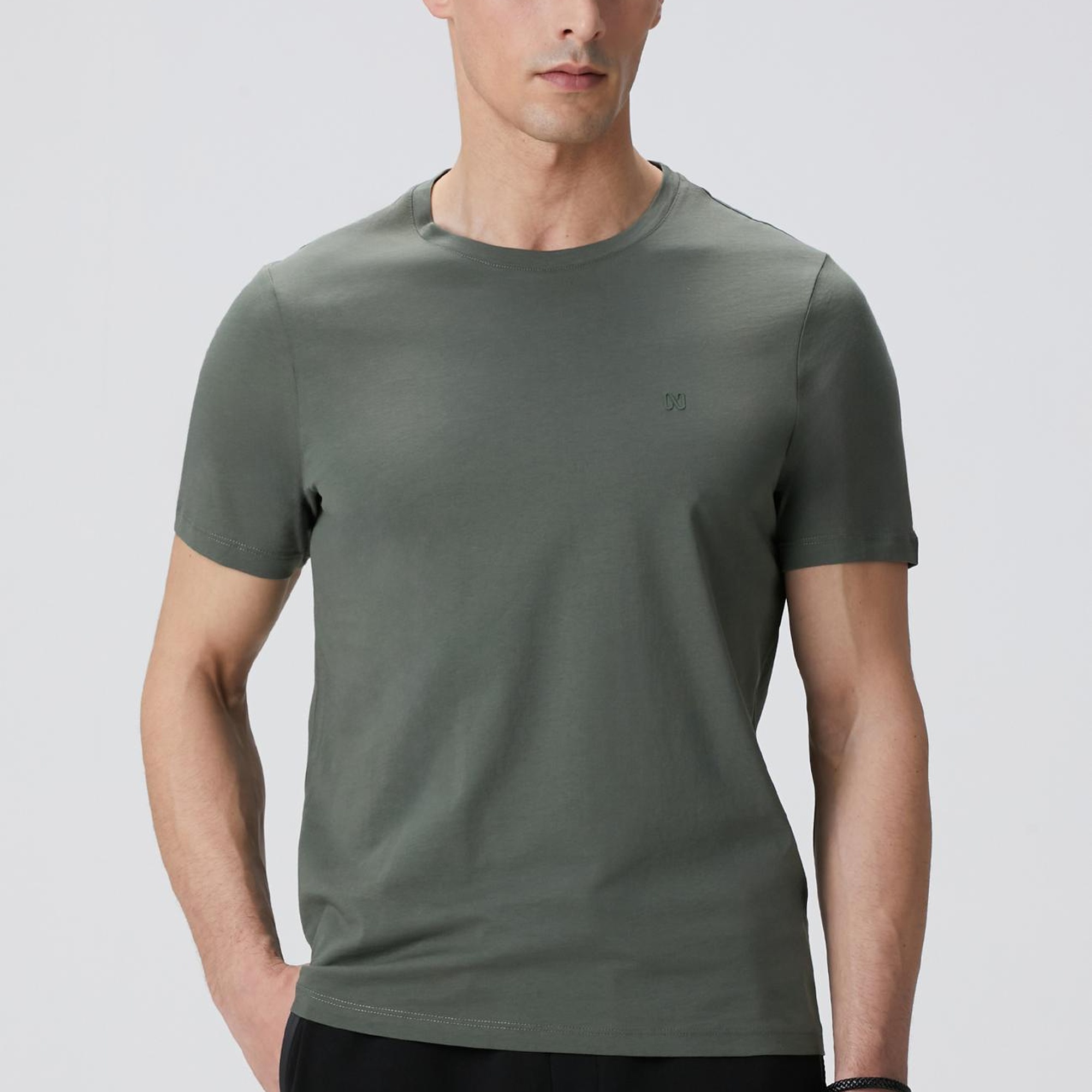 Network Erkek Haki T-Shirt