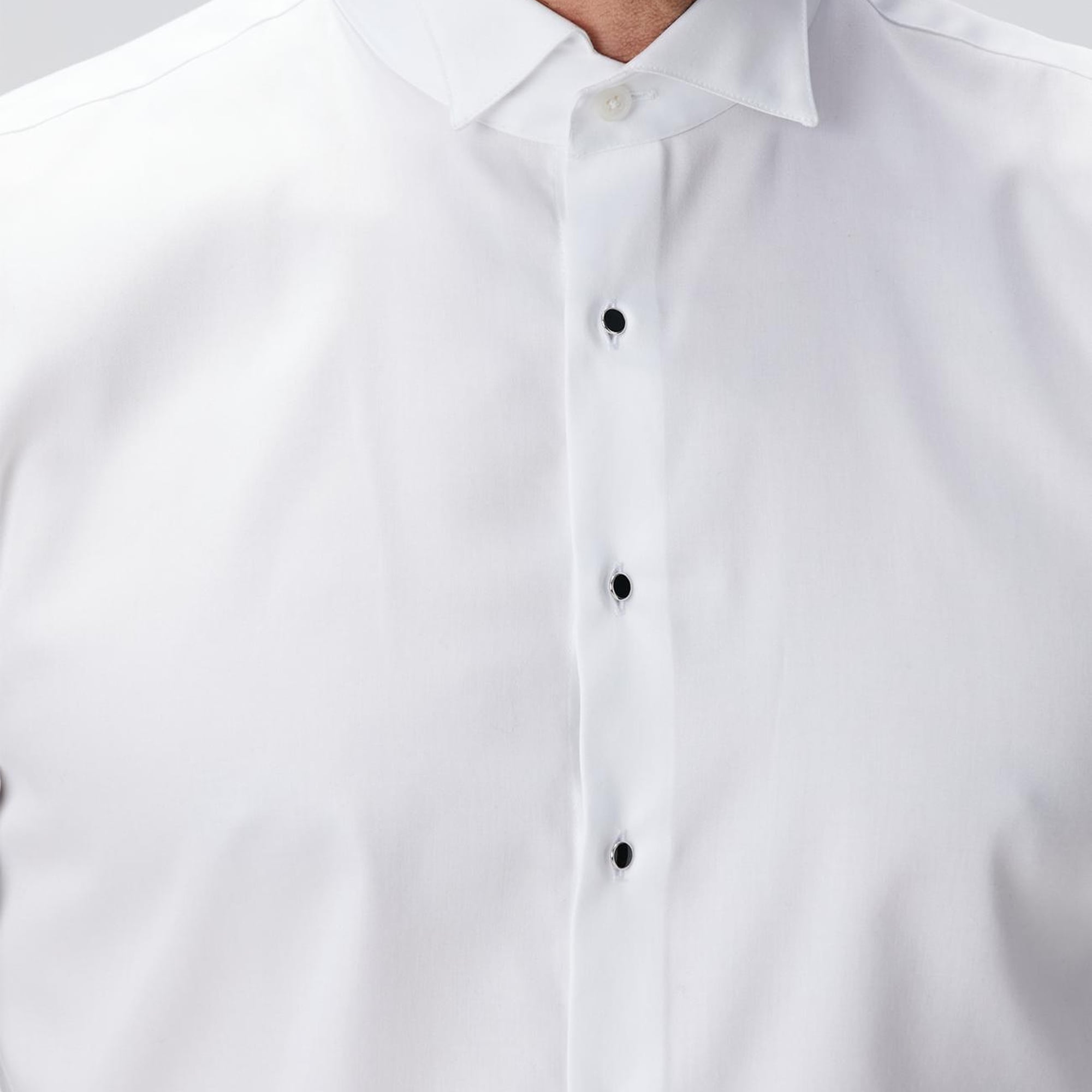 Network Erkek Beyaz Non-Iron Smokin Gömlek