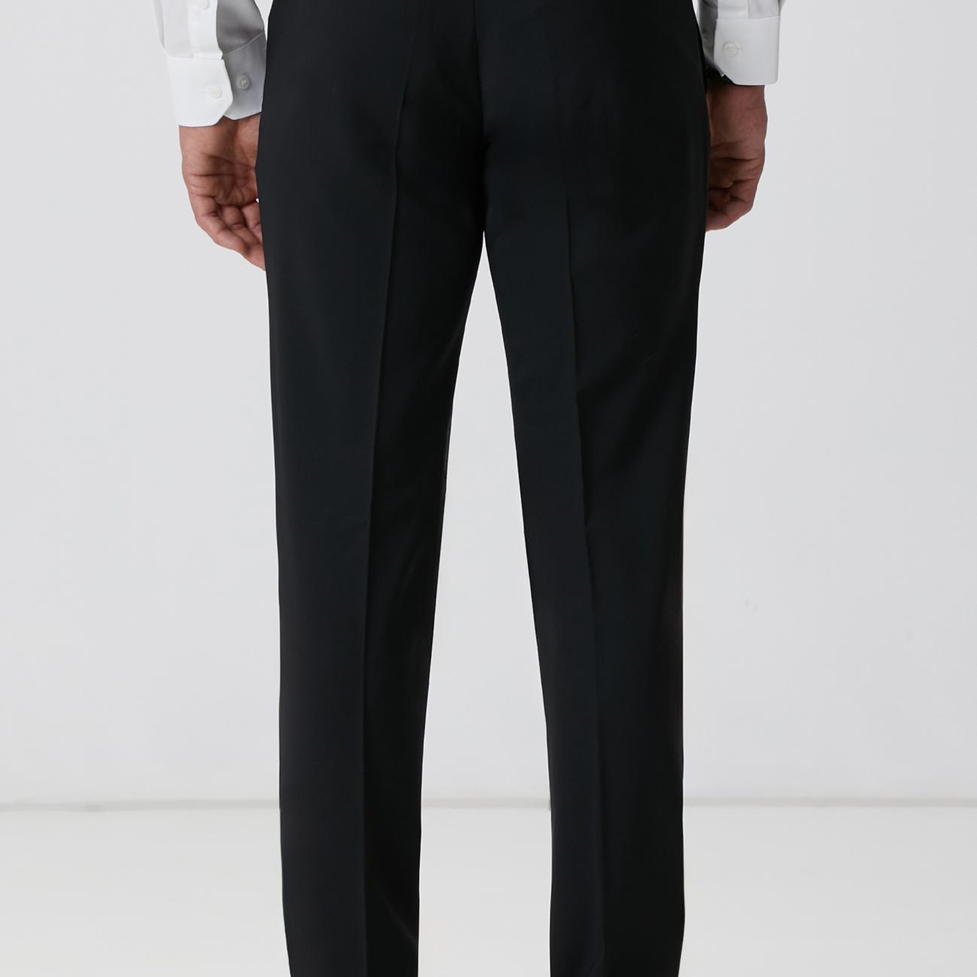 Network Erkek Siyah Yün Karışımlı Pantolon