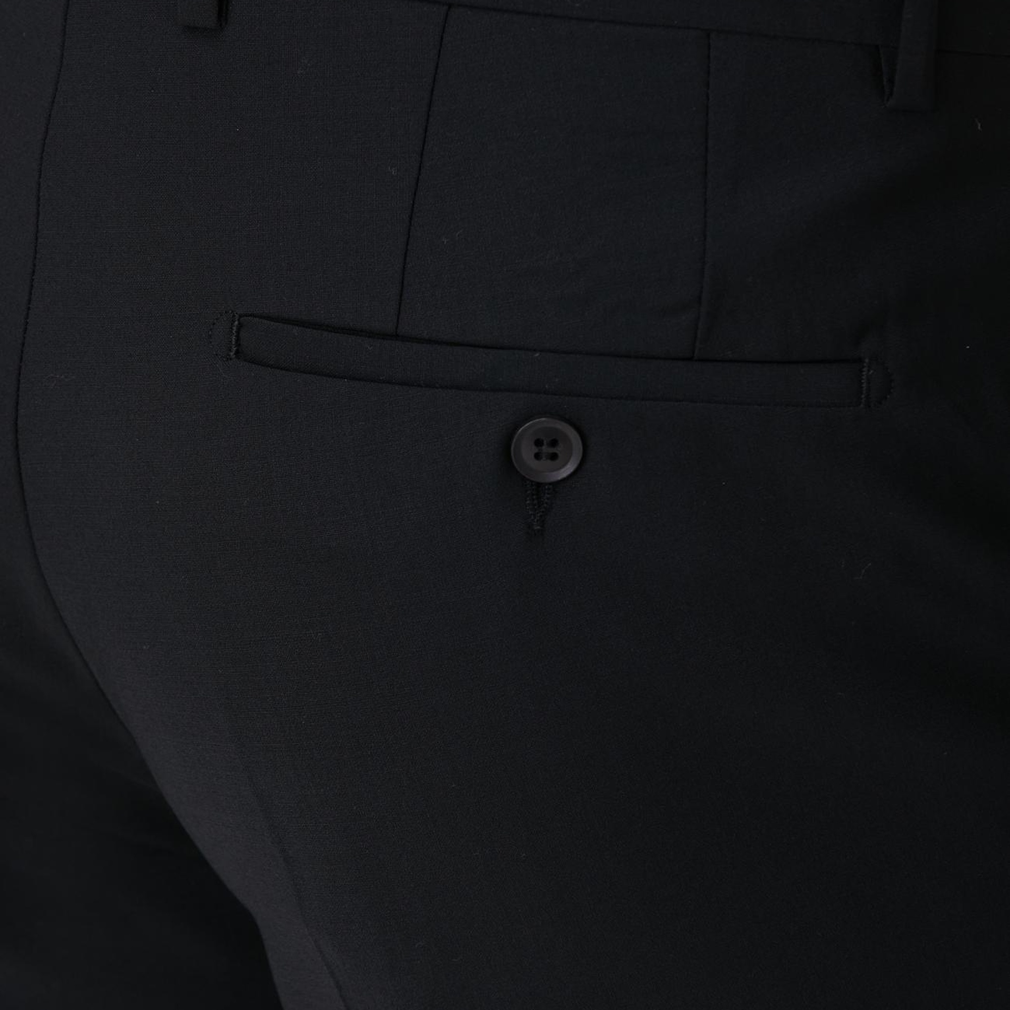 Network Erkek Siyah Yün Karışımlı Pantolon