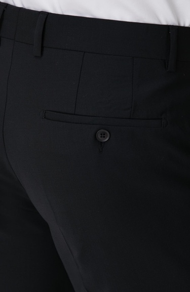  Network Erkek Siyah Yün Karışımlı Pantolon