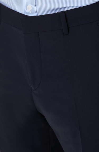  Network Erkek Lacivert Yün Karışımlı Pantolon