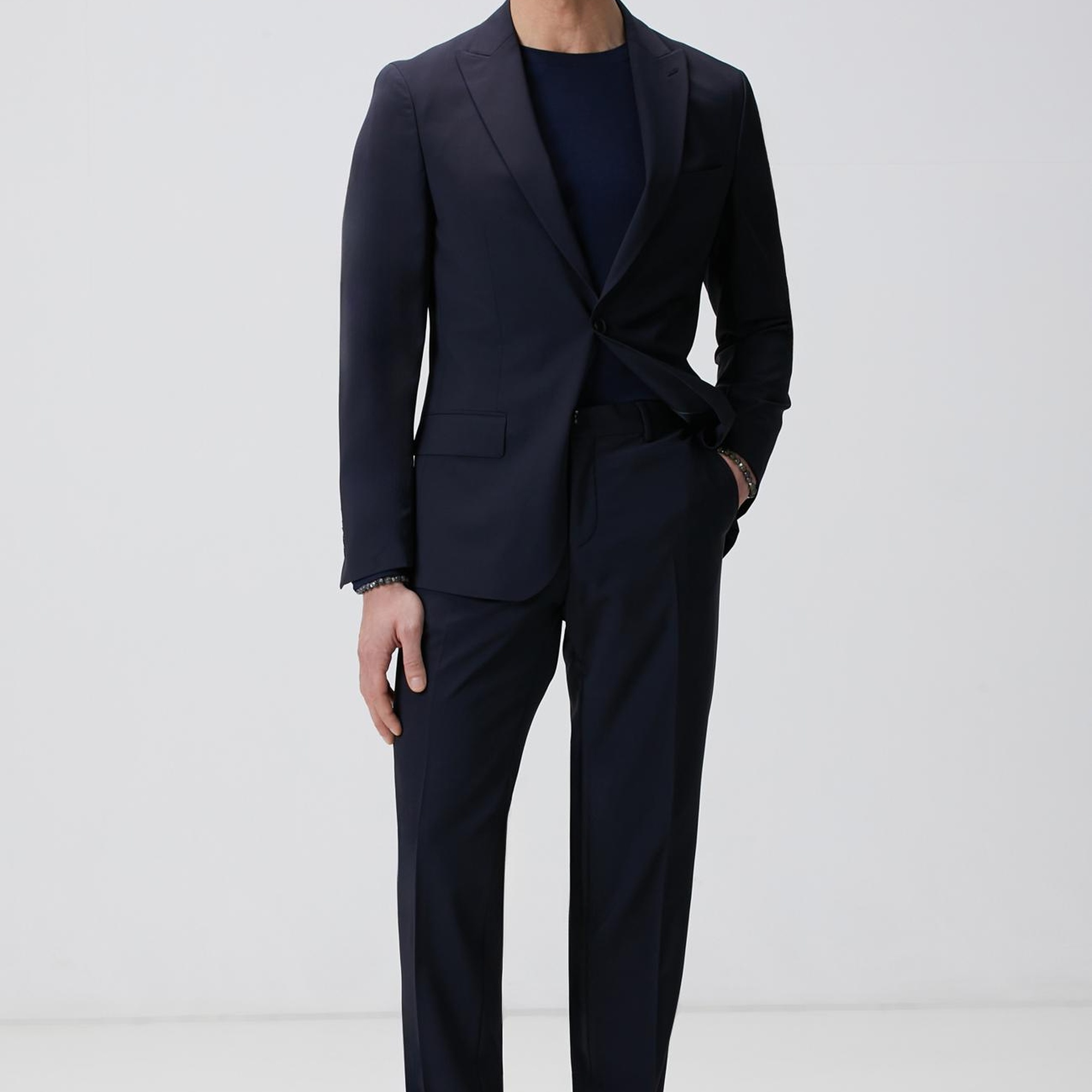 Network Erkek Lacivert N-Tech Basıc Triko Kazak