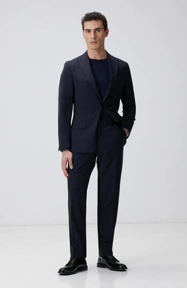  Network Erkek Lacivert N-Tech Basıc Triko Kazak