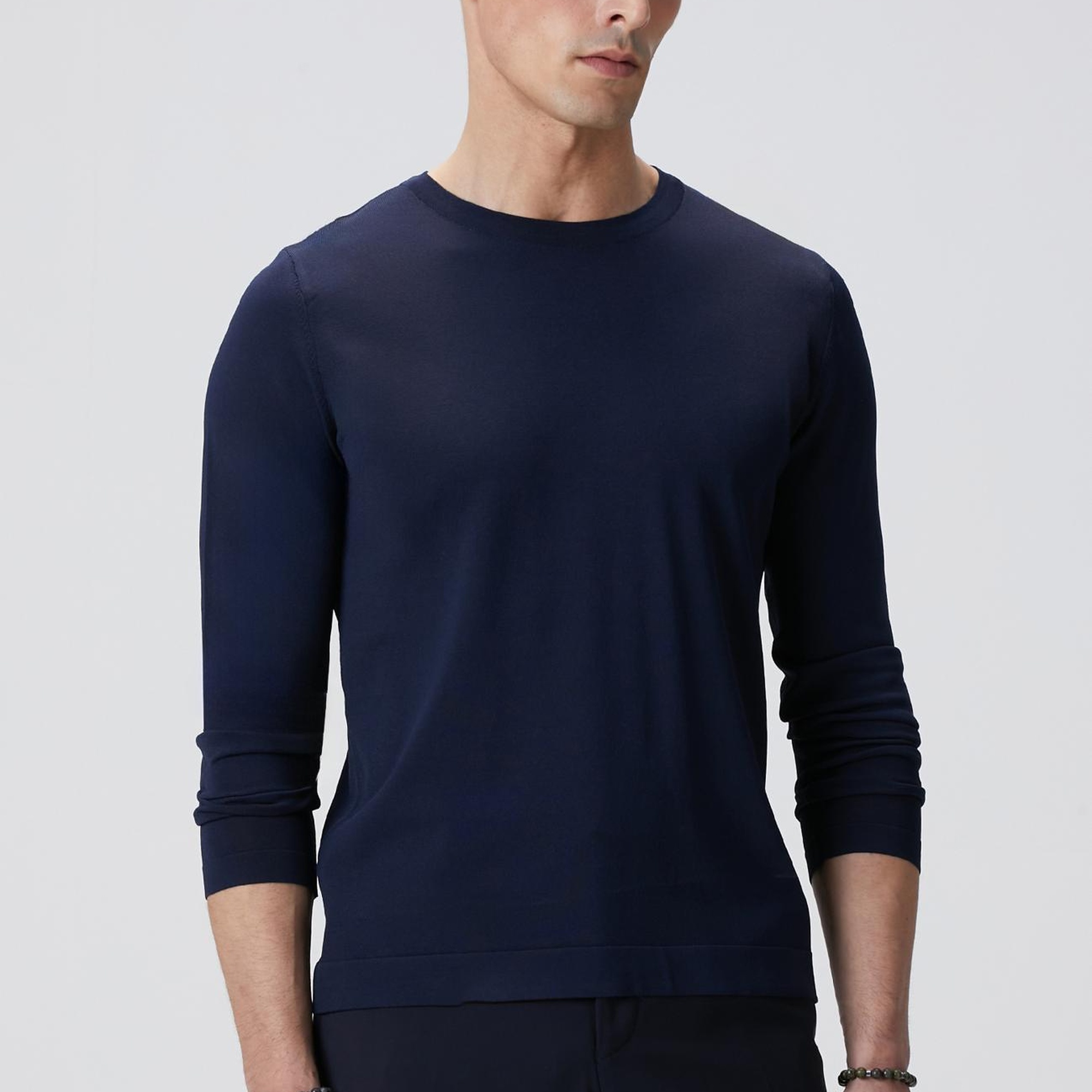 Network Erkek Lacivert N-Tech Basıc Triko Kazak