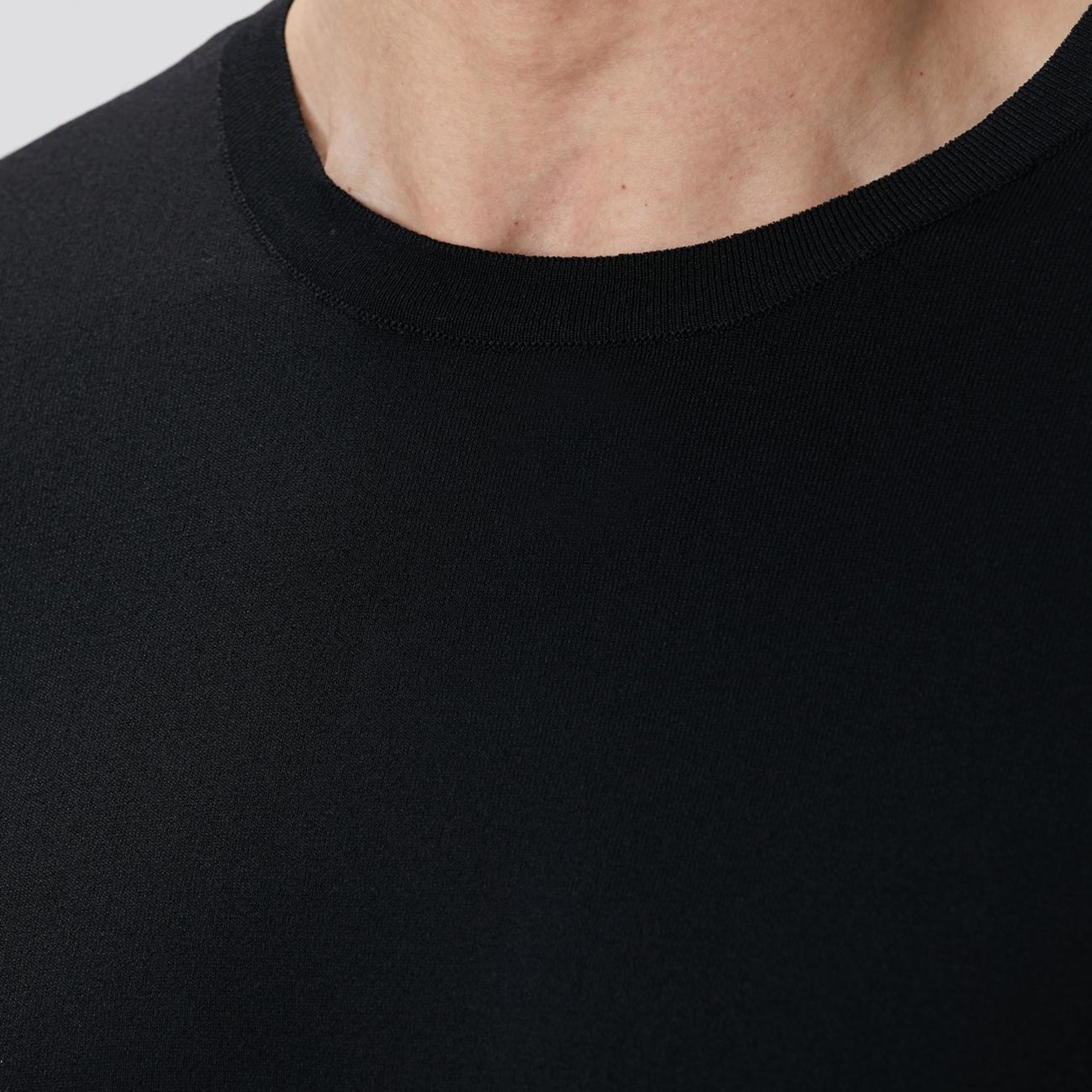 Network Erkek Siyah N-Tech Basıc Triko Kazak